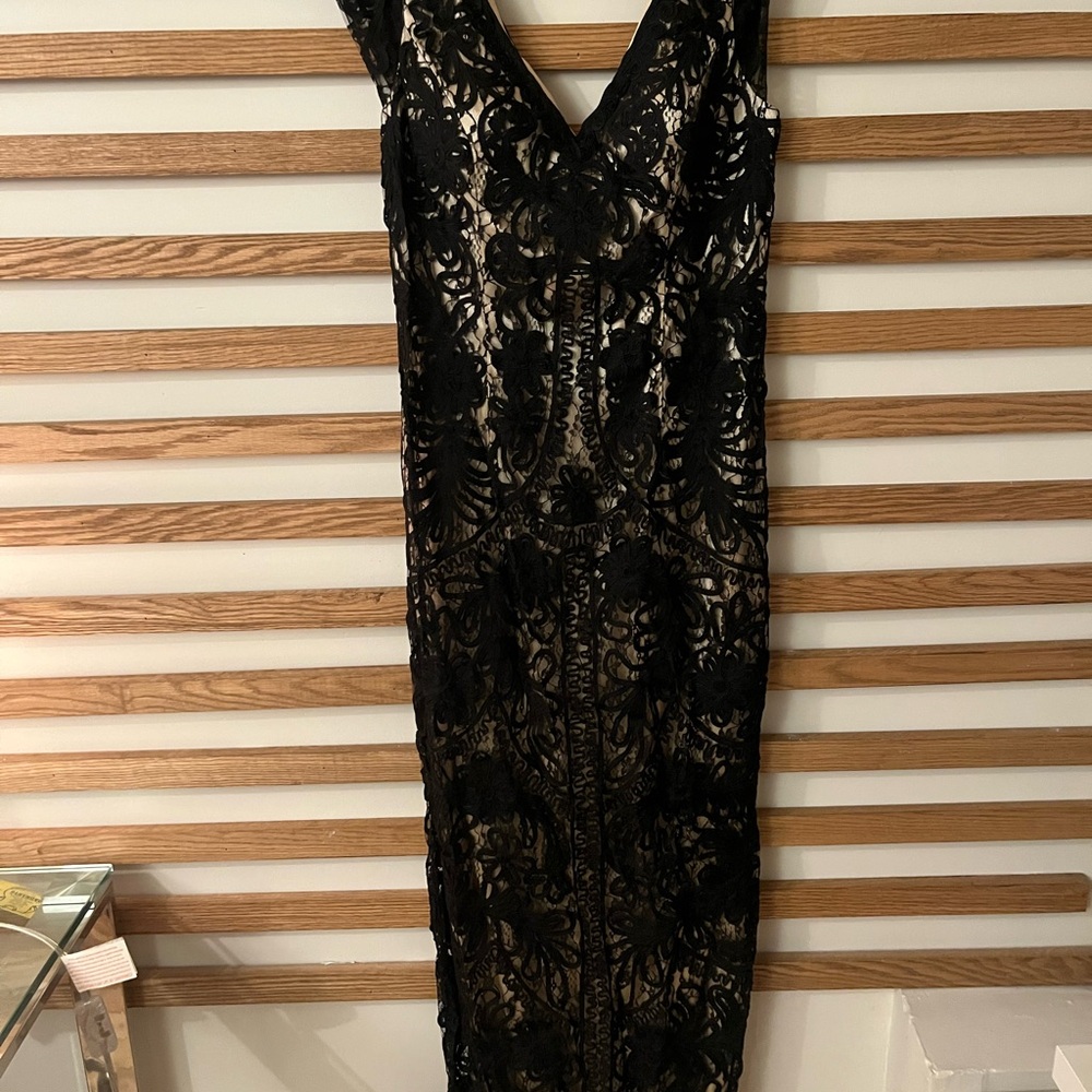 Black Sheath Maxi Dress with V-Neckline